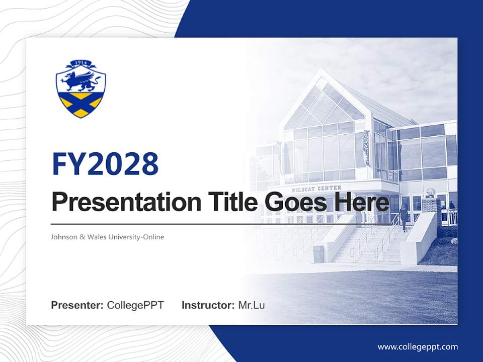 Johnson & Wales University-Online Academic Presentation/Research Findings Report PPT Template4:3 ratio PPT effect preview image5