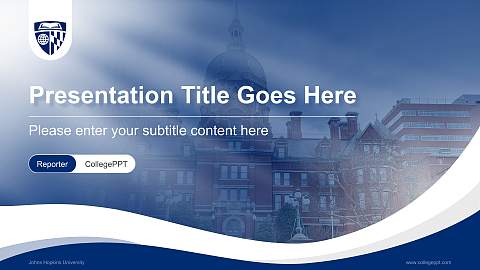 Johns Hopkins University Lecture Sharing and Networking Event PPT Template