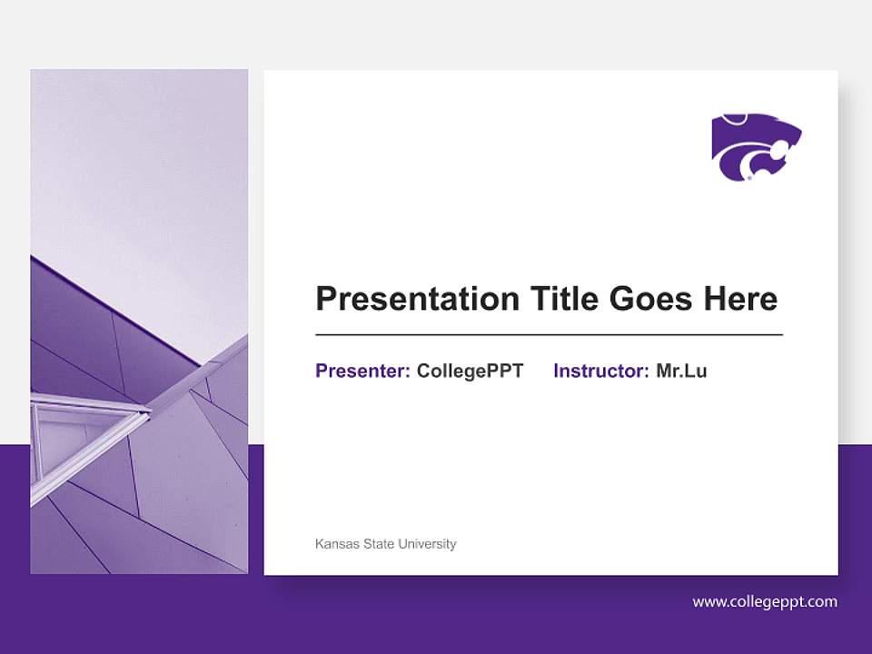 Kansas State University General Purpose PPT Template4:3 ratio PPT effect preview image6