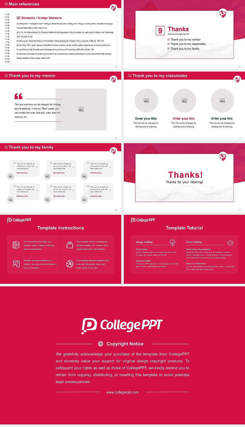 Lagrange College Graduation Thesis Defense PPT Template16:9 ratio PPT effect preview image7