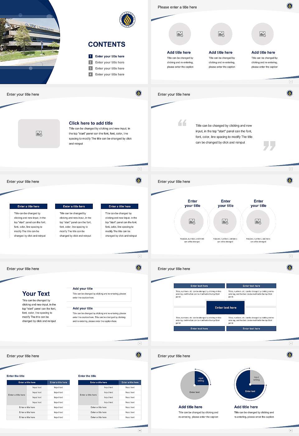John F. Kennedy University Course/Courseware Creation PPT Template16:9 ratio PPT effect preview image2