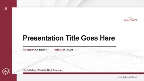 King’s College (Charlotte, North Carolina) Thesis Proposal/Graduation Defense PPT Template