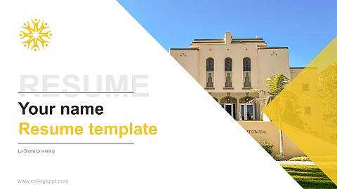 La Sierra University Resume PPT Template