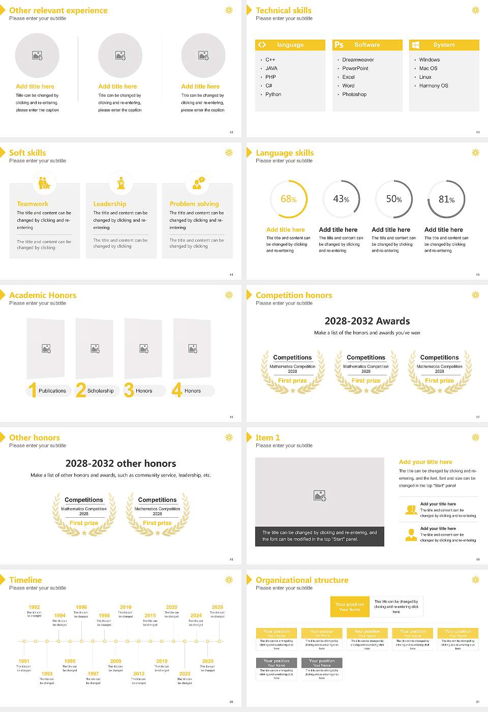 La Sierra University Resume PPT Template16:9 ratio PPT effect preview image3