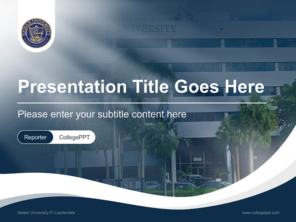 Keiser University-Ft Lauderdale Lecture Sharing and Networking Event PPT Template4:3 ratio PPT effect preview image4