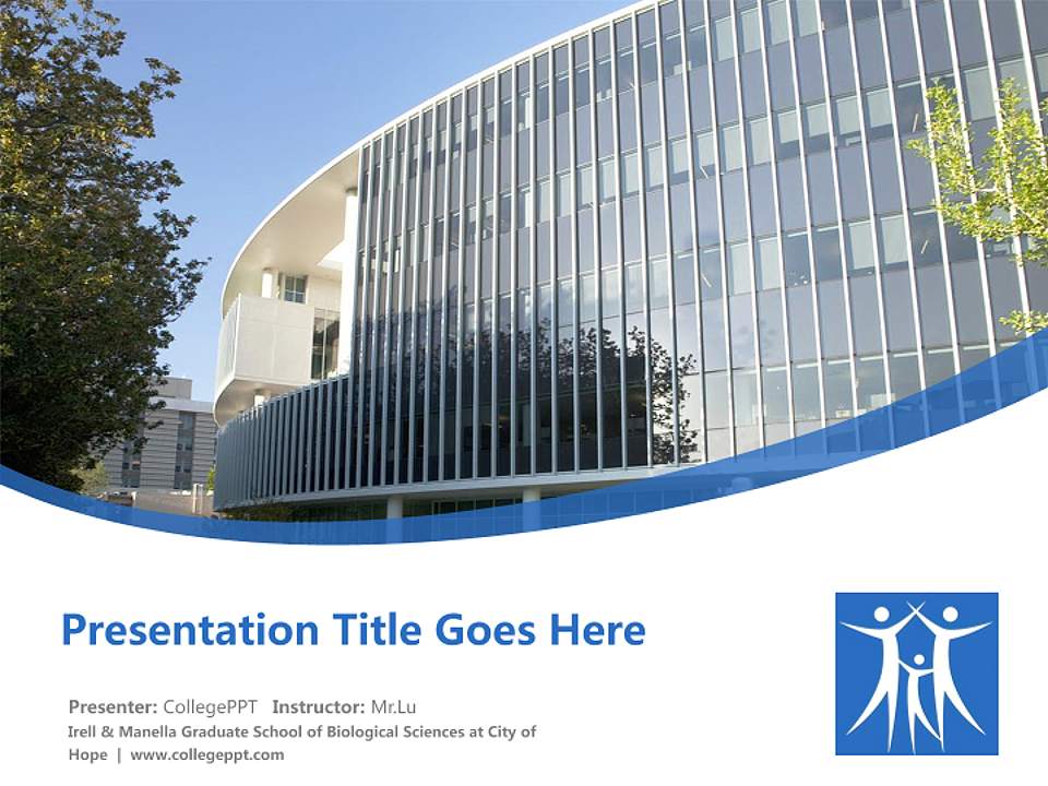 Irell & Manella Graduate School of Biological Sciences at City of Hope Course/Courseware Creation PPT Template4:3 ratio PPT effect preview image5