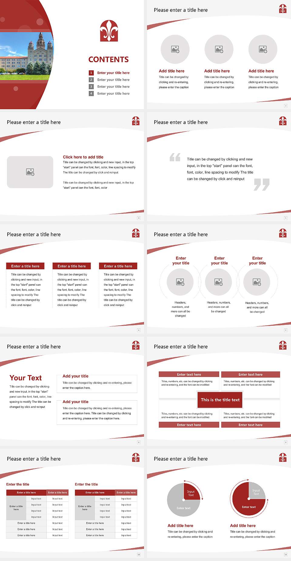 La Roche University Course/Courseware Creation PPT Template4:3 ratio PPT effect preview image2