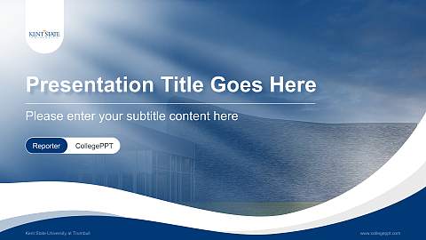 Kent State University at Trumbull Lecture Sharing and Networking Event PPT Template