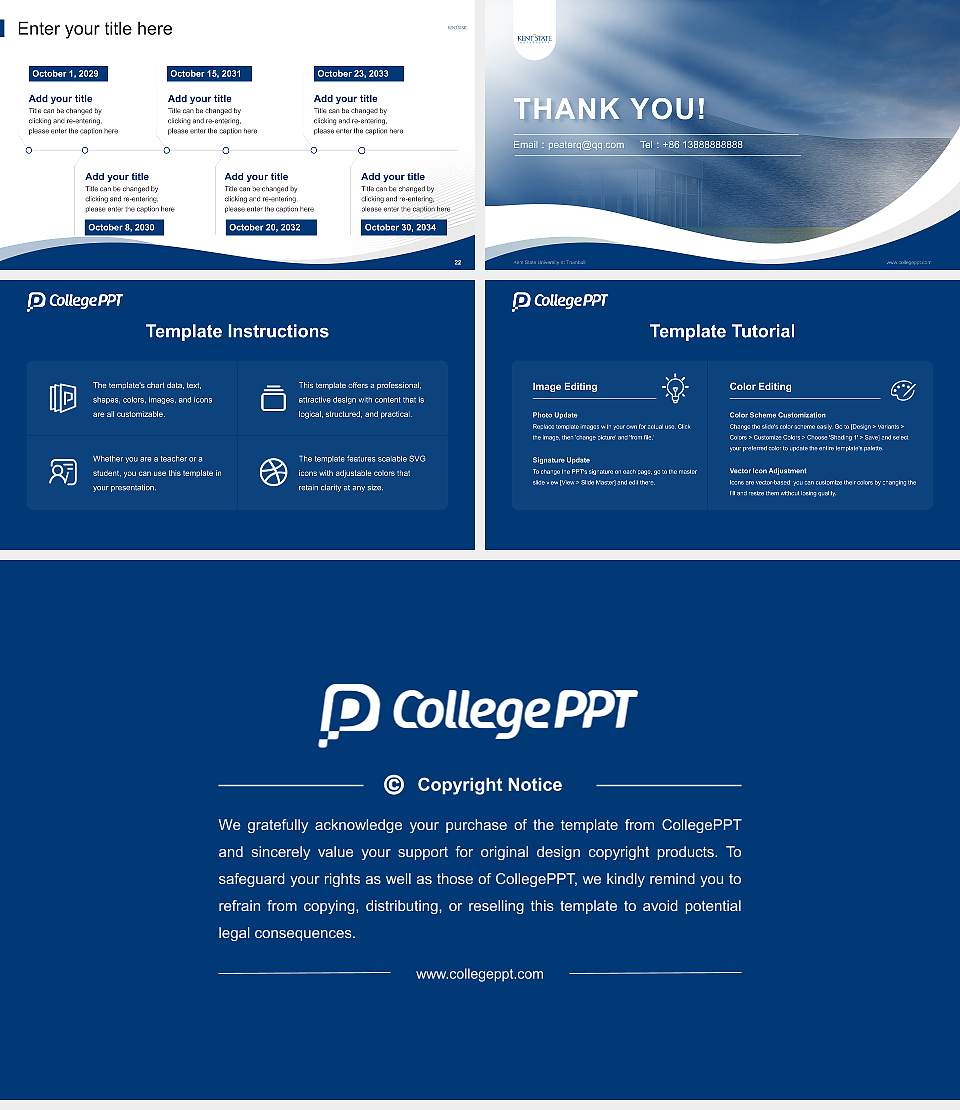 Kent State University at Trumbull Lecture Sharing and Networking Event PPT Template16:9 ratio PPT effect preview image4