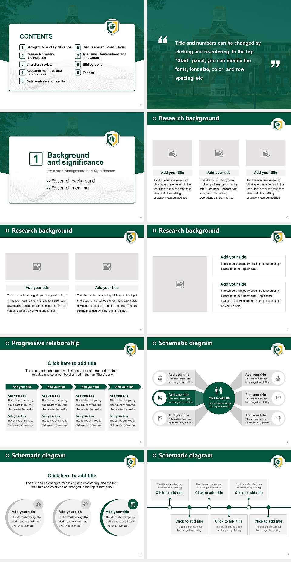 Keuka College Graduation Thesis Defense PPT Template4:3 ratio PPT effect preview image2