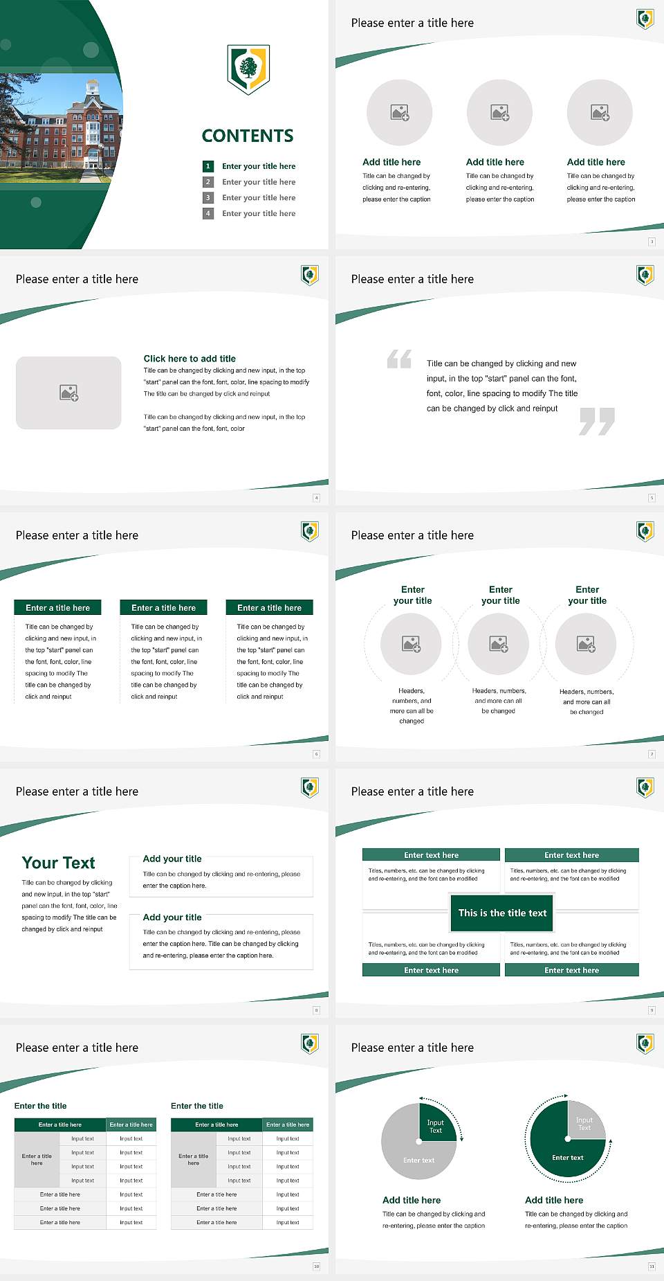 Keuka College Course/Courseware Creation PPT Template4:3 ratio PPT effect preview image2