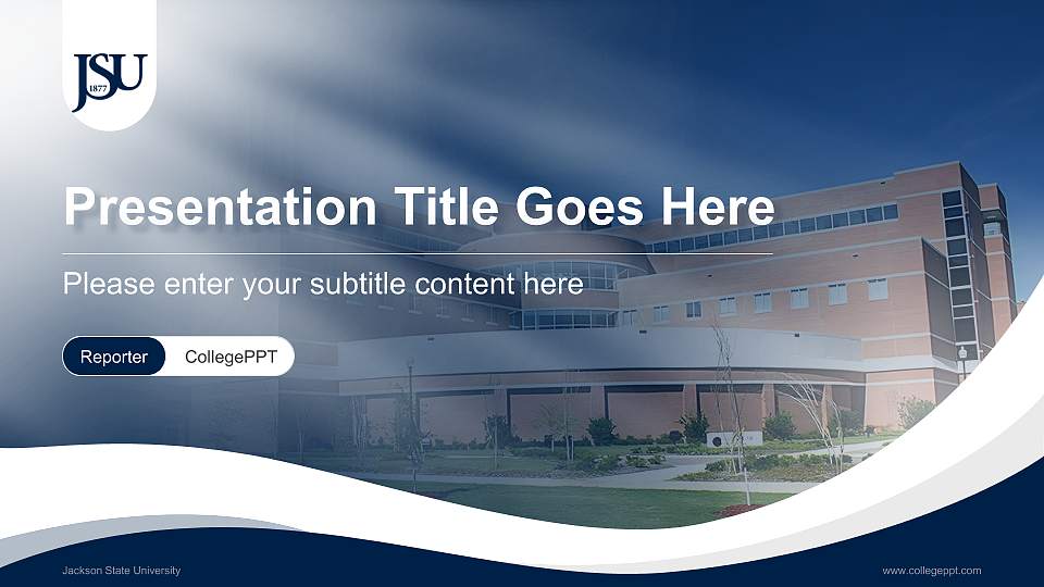 Jackson State University Lecture Sharing and Networking Event PPT Template16:9 ratio PPT effect preview image1