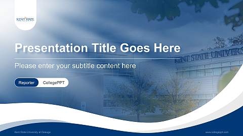Kent State University at Geauga Lecture Sharing and Networking Event PPT Template
