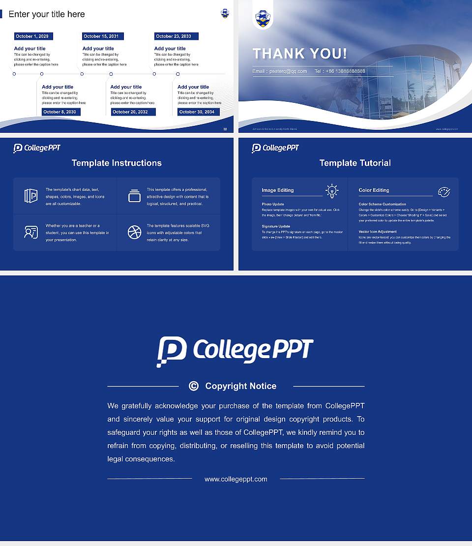 Johnson & Wales University-North Miami Lecture Sharing and Networking Event PPT Template16:9 ratio PPT effect preview image4