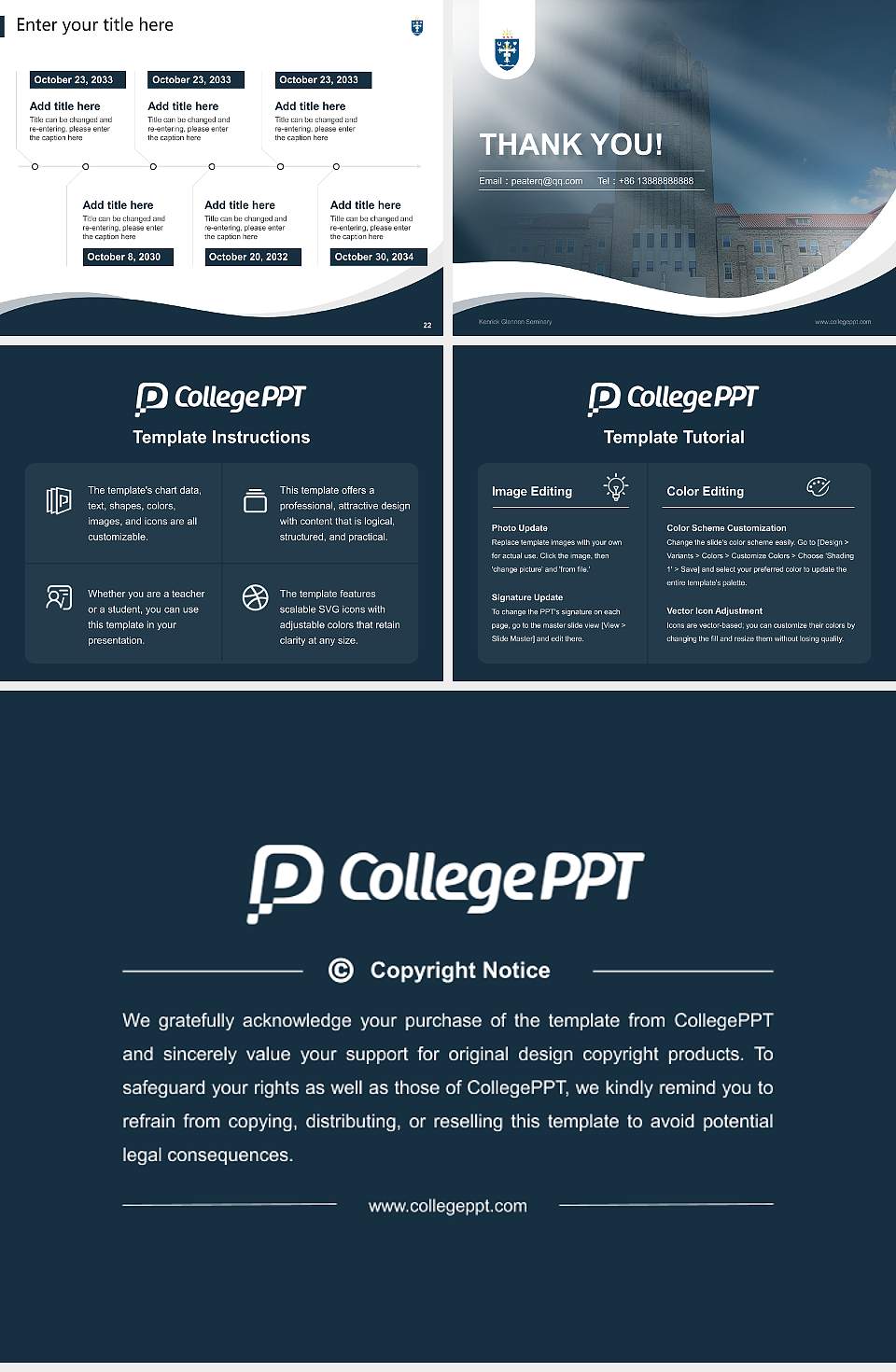 Kenrick Glennon Seminary Lecture Sharing and Networking Event PPT Template4:3 ratio PPT effect preview image4