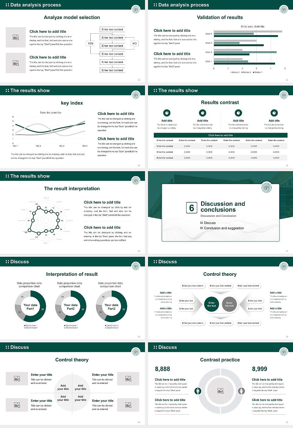 Jacksonville University Graduation Thesis Defense PPT Template16:9 ratio PPT effect preview image5