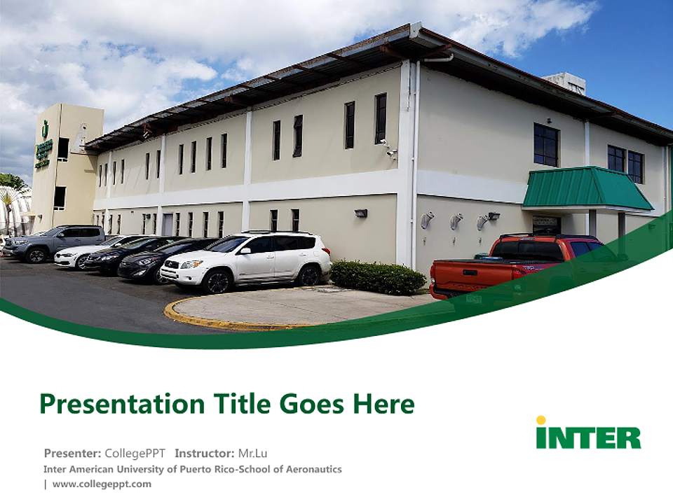 Inter American University of Puerto Rico-School of Aeronautics Course/Courseware Creation PPT Template4:3 ratio PPT effect preview image5