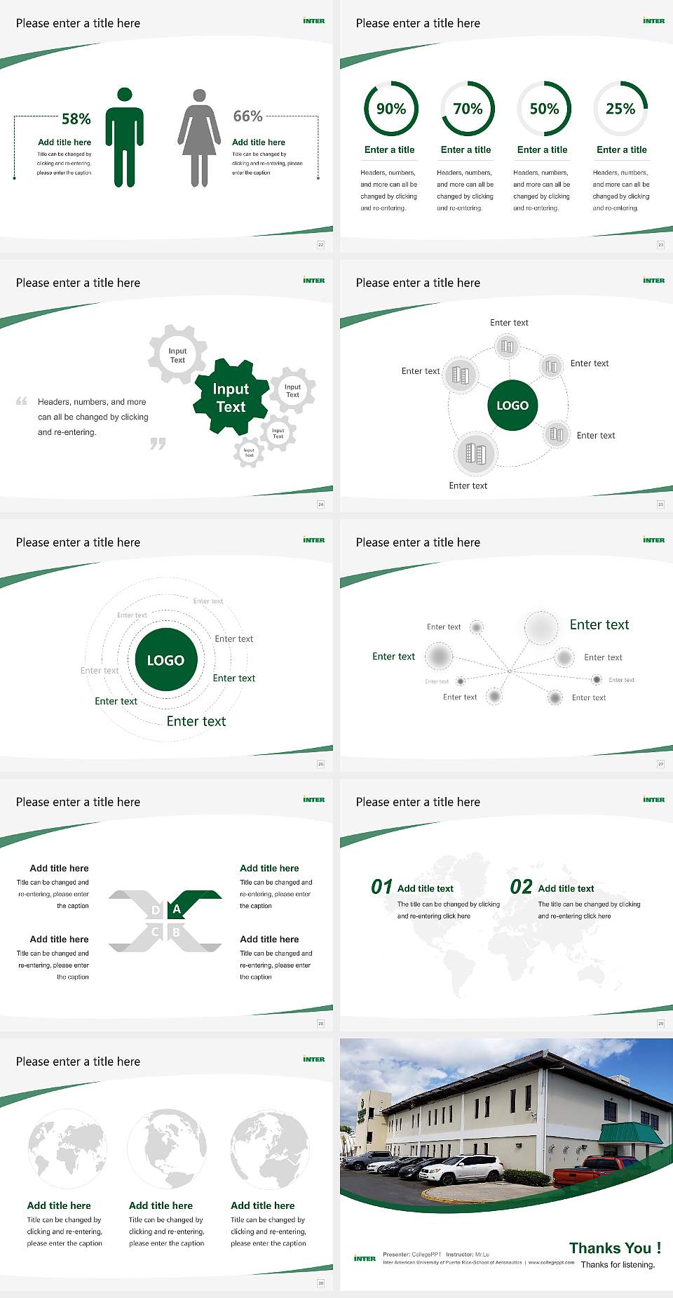 Inter American University of Puerto Rico-School of Aeronautics Course/Courseware Creation PPT Template4:3 ratio PPT effect preview image4