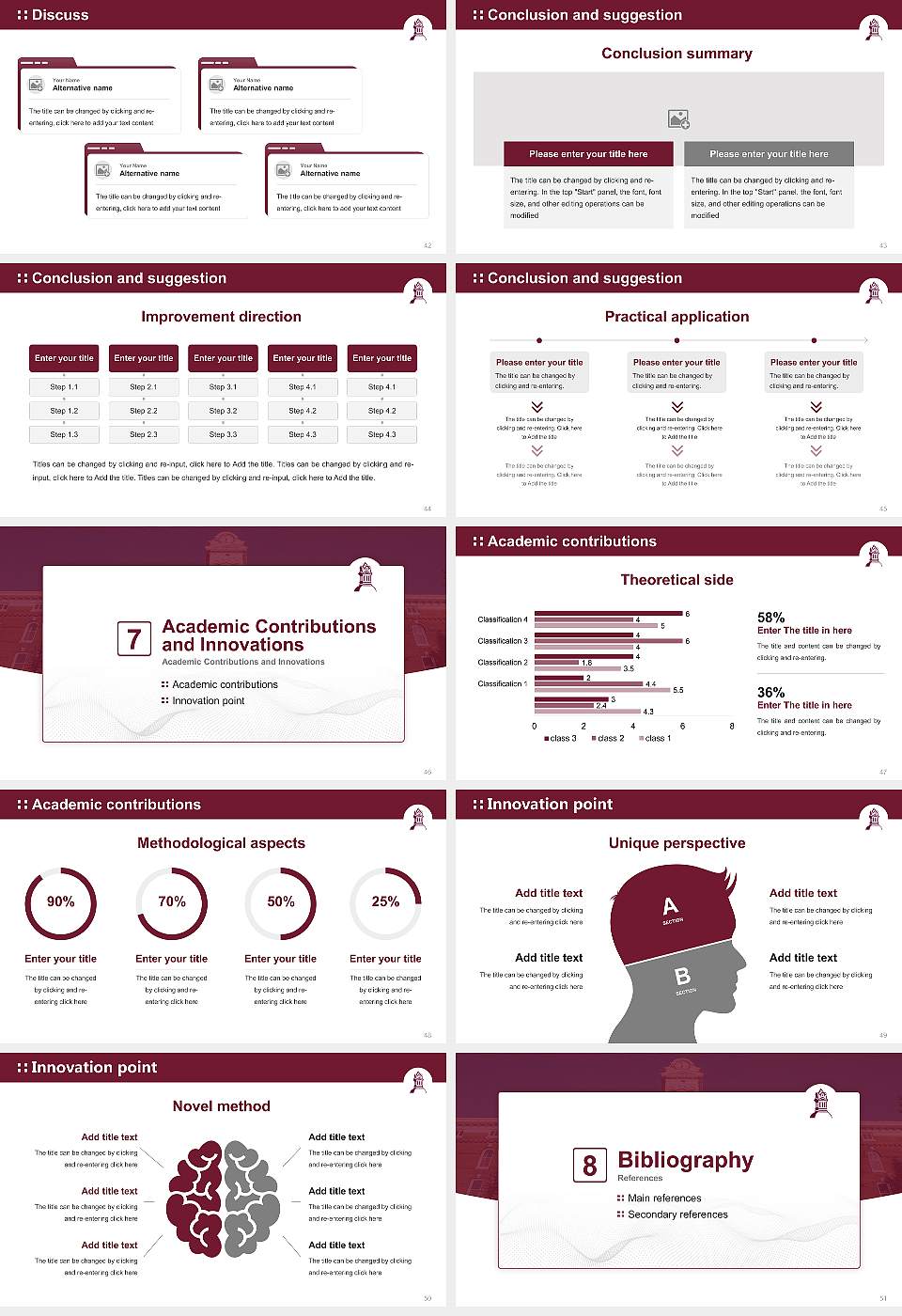 Kutztown University of Pennsylvania Graduation Thesis Defense PPT Template16:9 ratio PPT effect preview image6