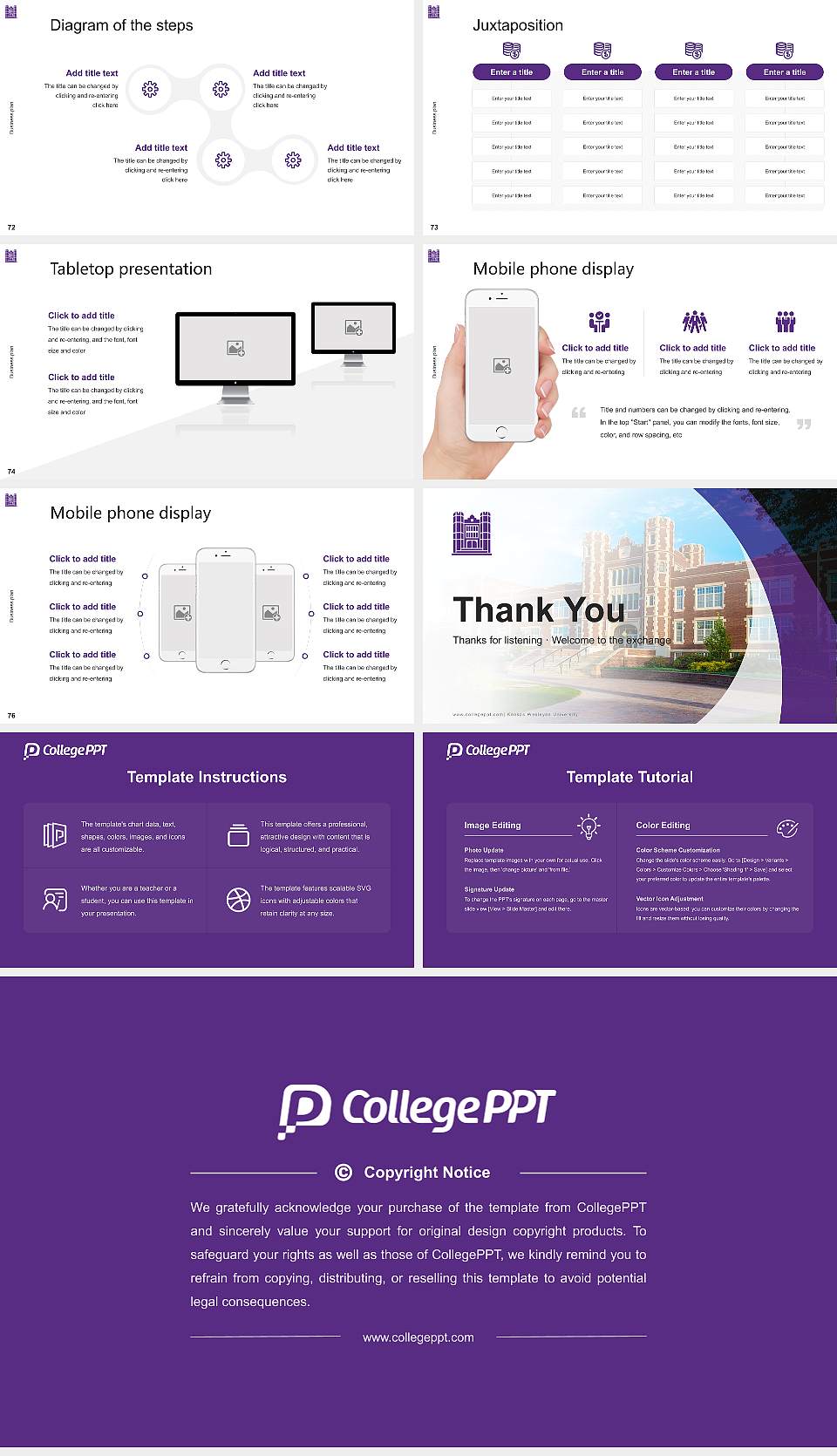 Kansas Wesleyan University Competition/Entrepreneurship Contest PPT Template16:9 ratio PPT effect preview image9