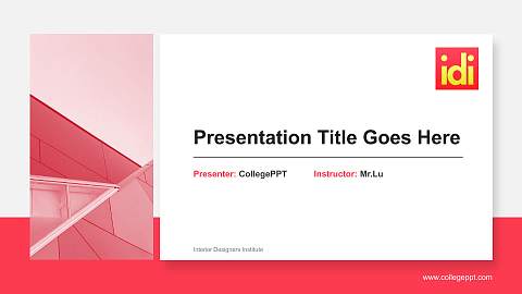 Interior Designers Institute General Purpose PPT Template