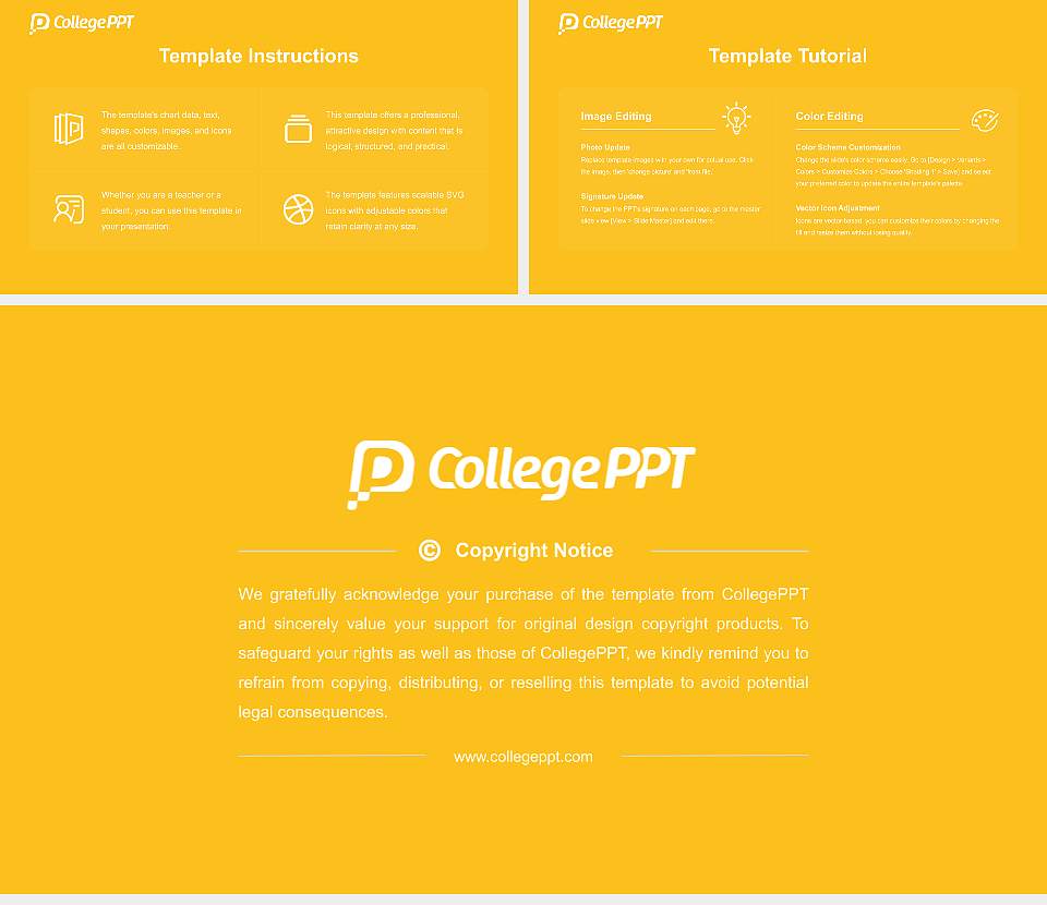 Kennesaw State University Course/Courseware Creation PPT Template16:9 ratio PPT effect preview image5