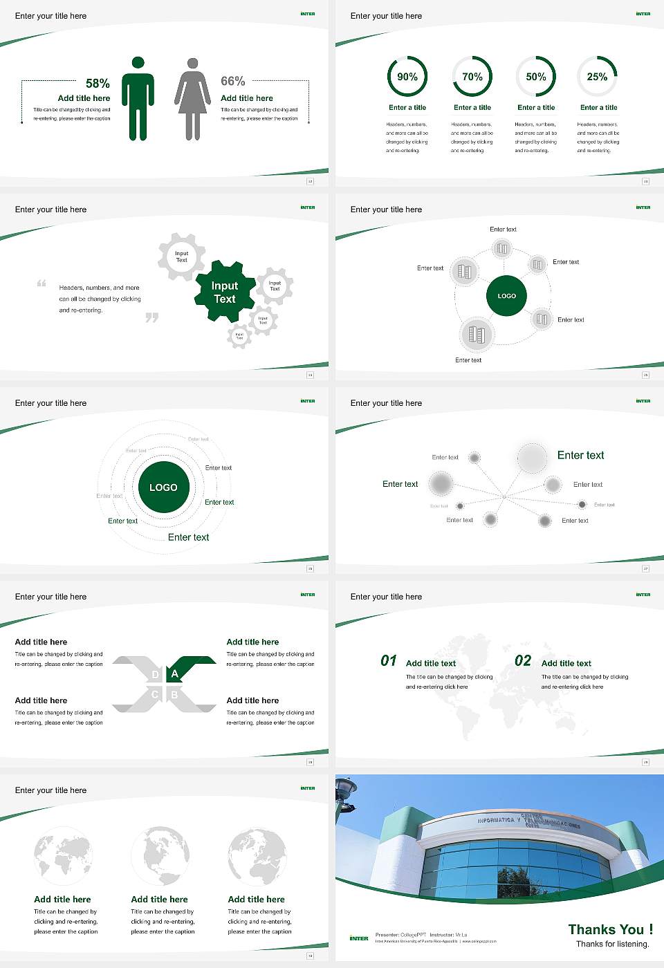 Inter American University of Puerto Rico-Aguadilla Course/Courseware Creation PPT Template16:9 ratio PPT effect preview image4