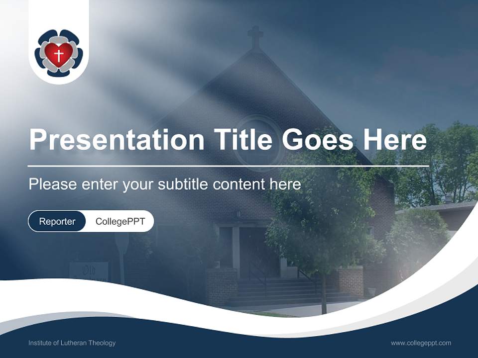 Institute of Lutheran Theology Lecture Sharing and Networking Event PPT Template4:3 ratio PPT effect preview image4