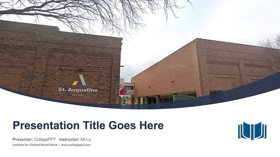 Institute for Clinical Social Work Course/Courseware Creation PPT Template16:9 ratio PPT effect preview image