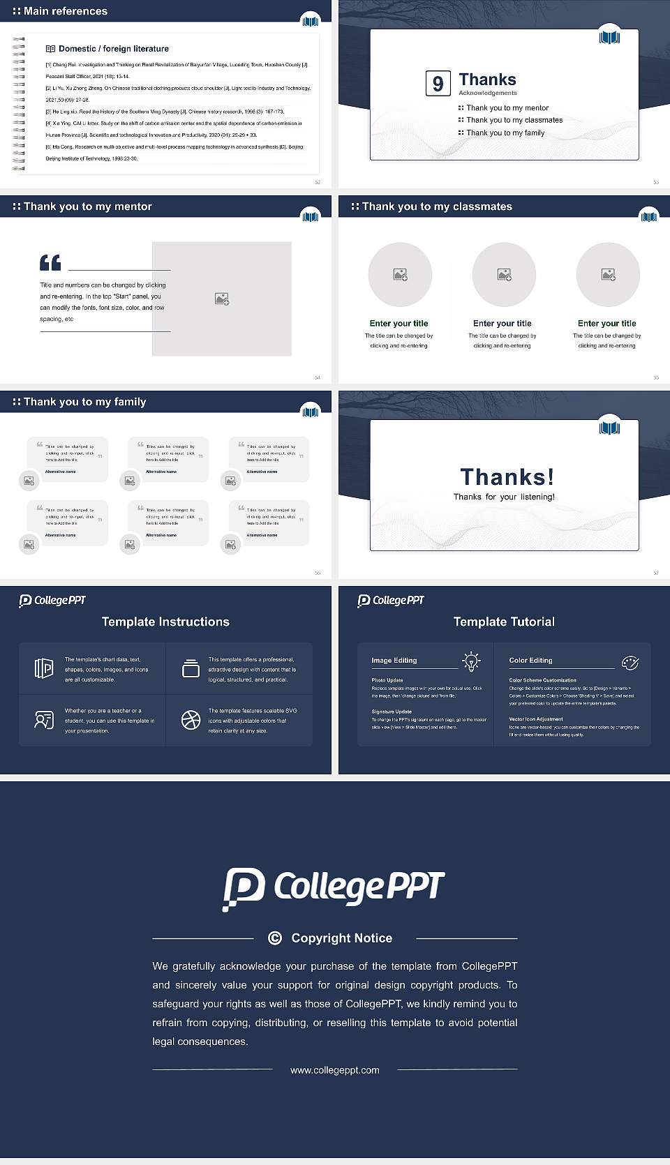 Institute for Clinical Social Work Graduation Thesis Defense PPT Template16:9 ratio PPT effect preview image7