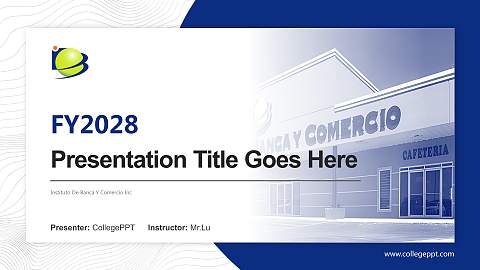 Instituto De Banca Y Comercio Inc Academic Presentation/Research Findings Report PPT Template