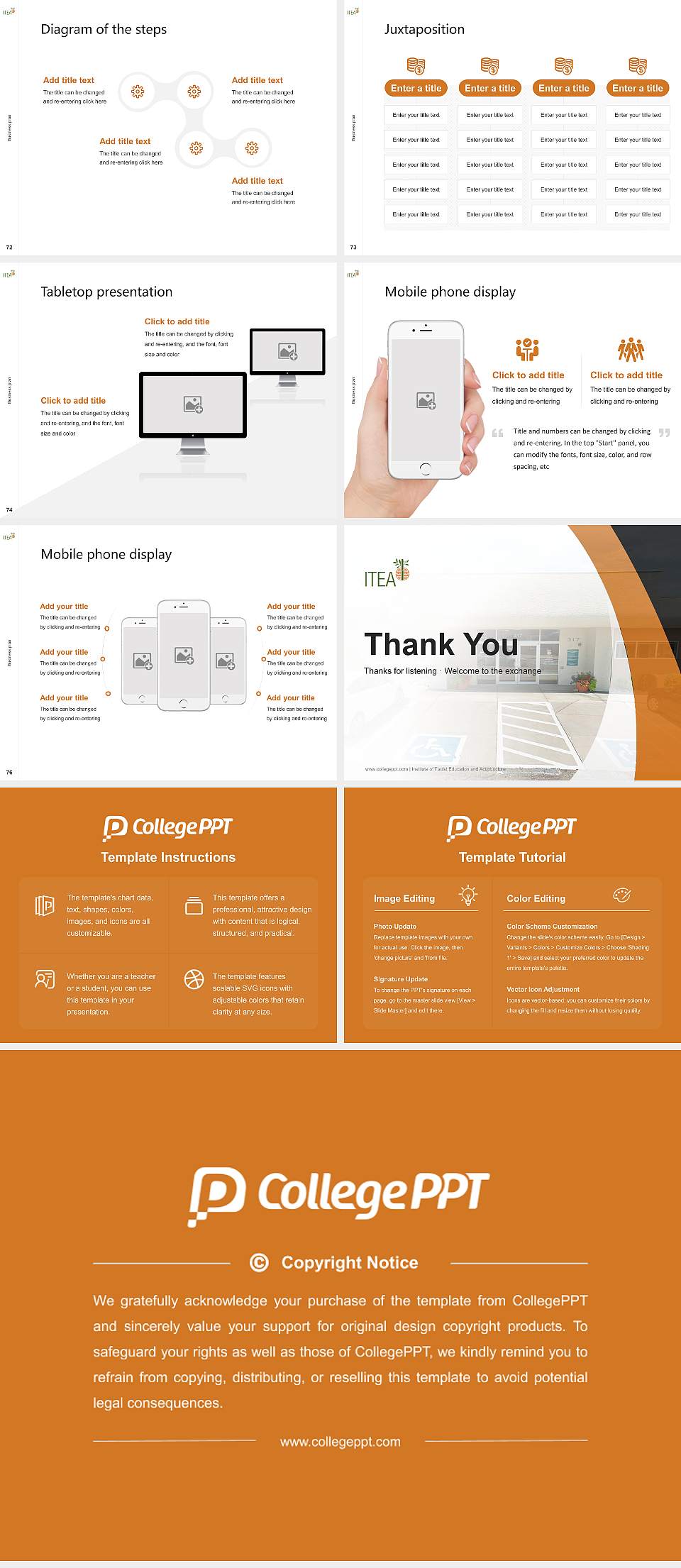 Institute of Taoist Education and Acupuncture Competition/Entrepreneurship Contest PPT Template4:3 ratio PPT effect preview image9