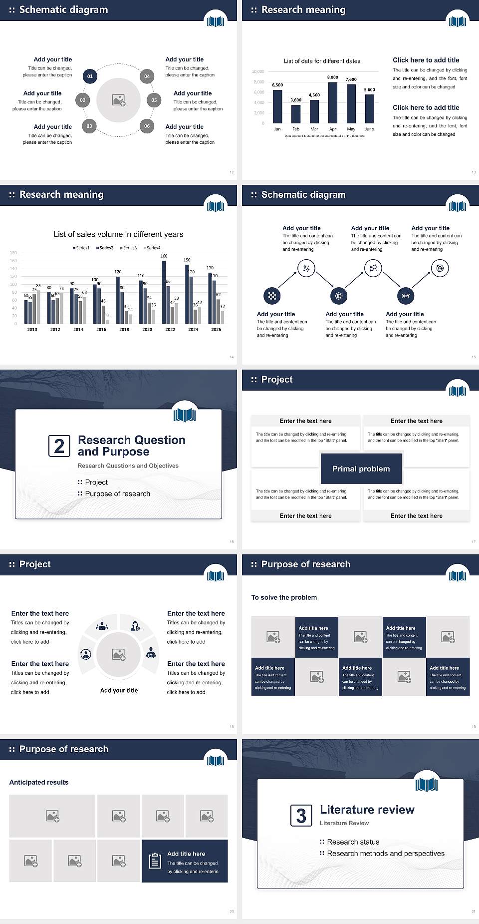 Institute for Clinical Social Work Graduation Thesis Defense PPT Template4:3 ratio PPT effect preview image3