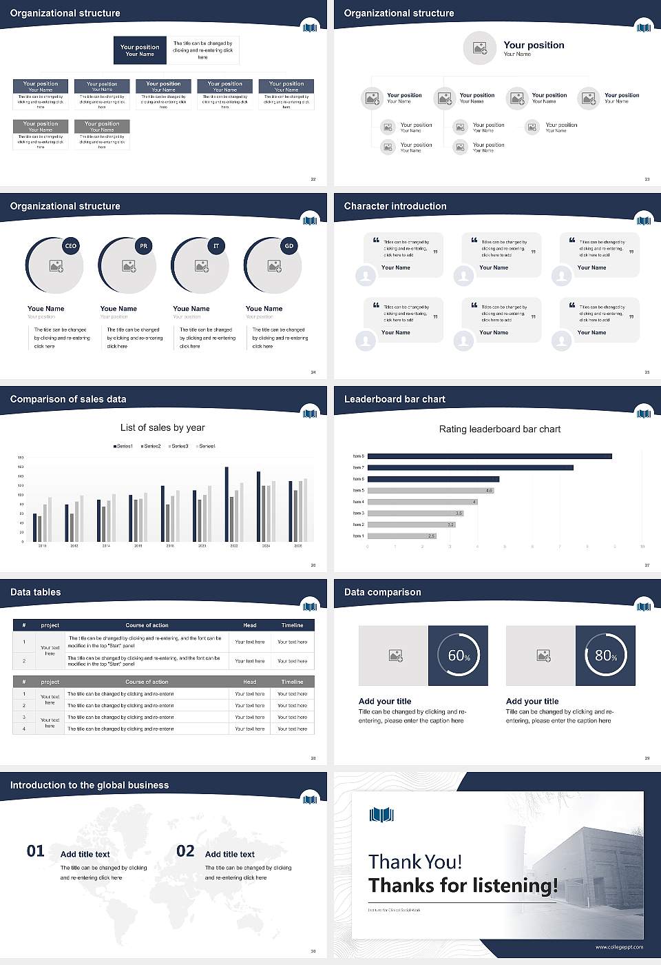 Institute for Clinical Social Work Academic Presentation/Research Findings Report PPT Template16:9 ratio PPT effect preview image4