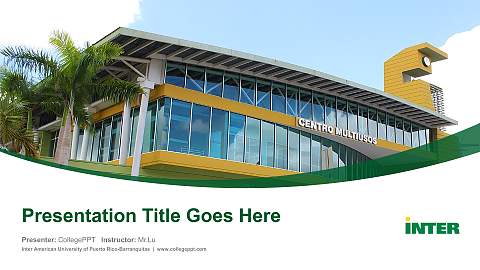 Inter American University of Puerto Rico-Barranquitas Course/Courseware Creation PPT Template