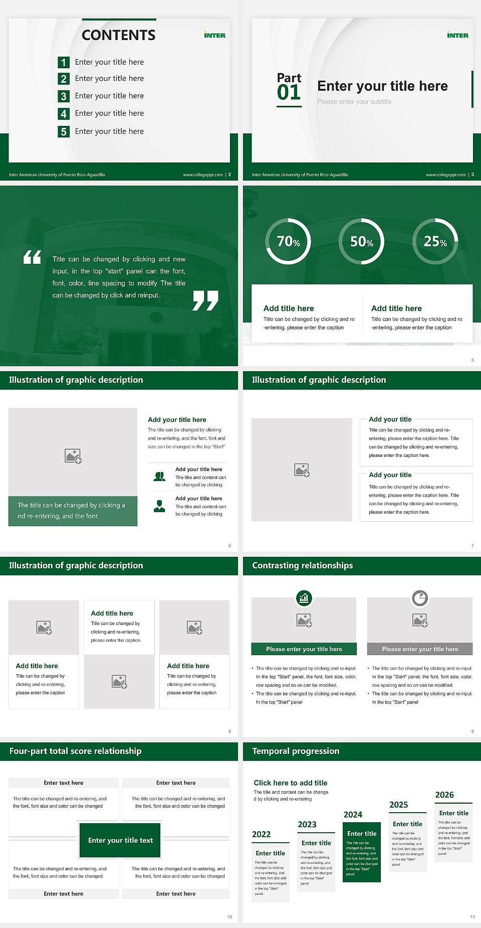 Inter American University of Puerto Rico-Aguadilla Thesis Proposal/Graduation Defense PPT Template4:3 ratio PPT effect preview image2
