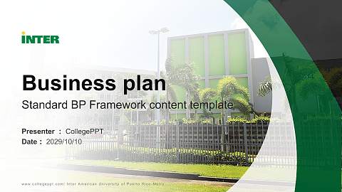 Inter American University of Puerto Rico-Metro Competition/Entrepreneurship Contest PPT Template