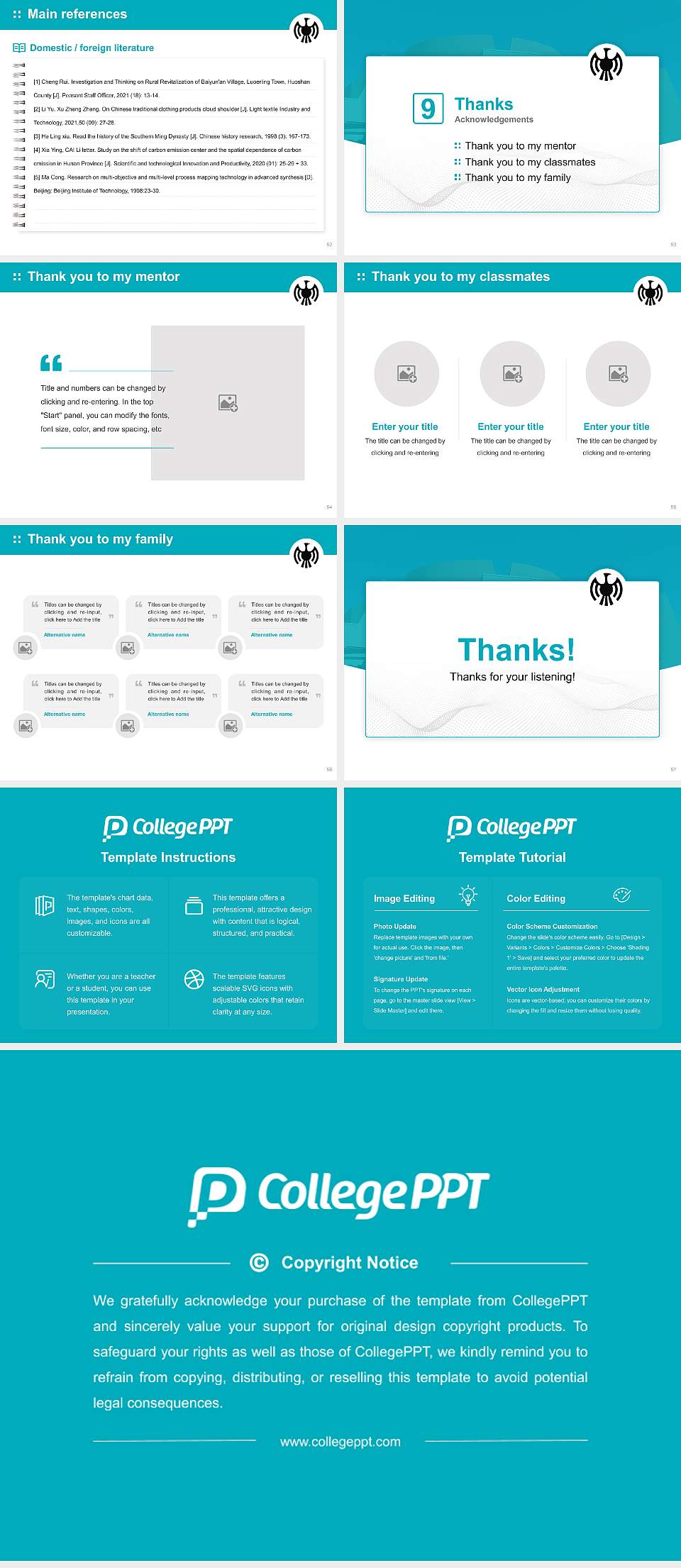 Institute of American Indian Arts (IAIA) Graduation Thesis Defense PPT Template4:3 ratio PPT effect preview image7