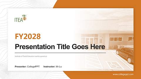 Institute of Taoist Education and Acupuncture Academic Presentation/Research Findings Report PPT Template