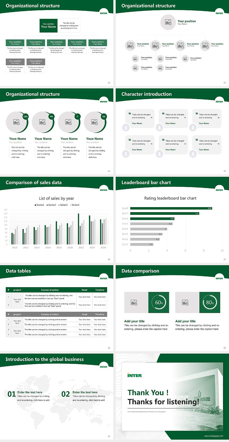 Inter American University of Puerto Rico-Guayama Academic Presentation/Research Findings Report PPT Template4:3 ratio PPT effect preview image4