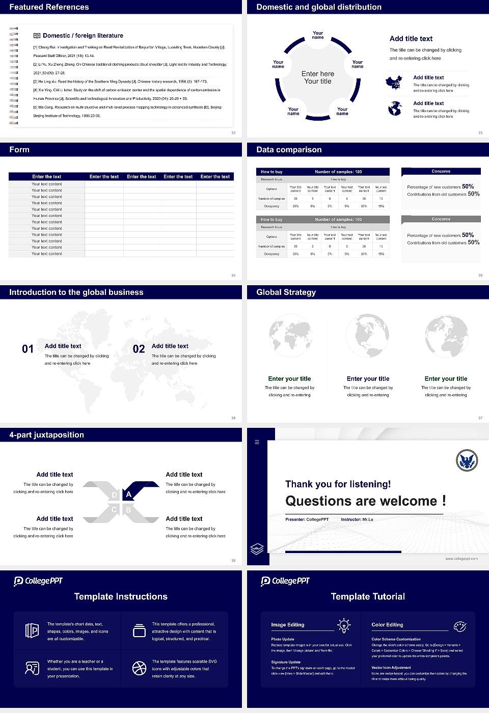 Institute of World Politics Thesis Proposal/Graduation Defense PPT Template16:9 ratio PPT effect preview image4