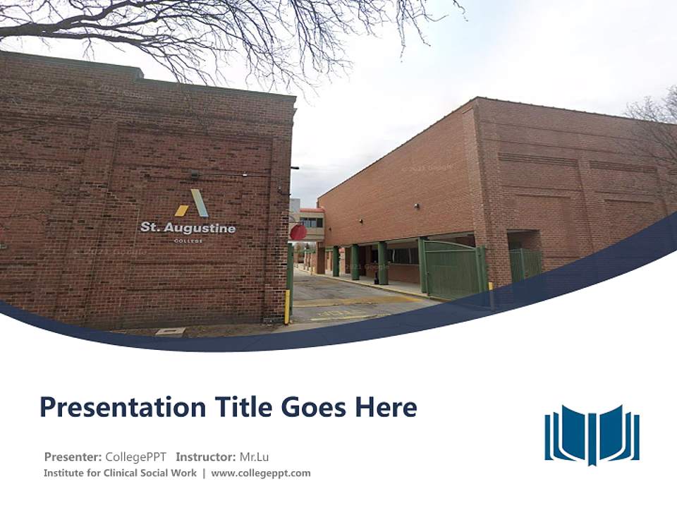 Institute for Clinical Social Work Course/Courseware Creation PPT Template4:3 ratio PPT effect preview image5