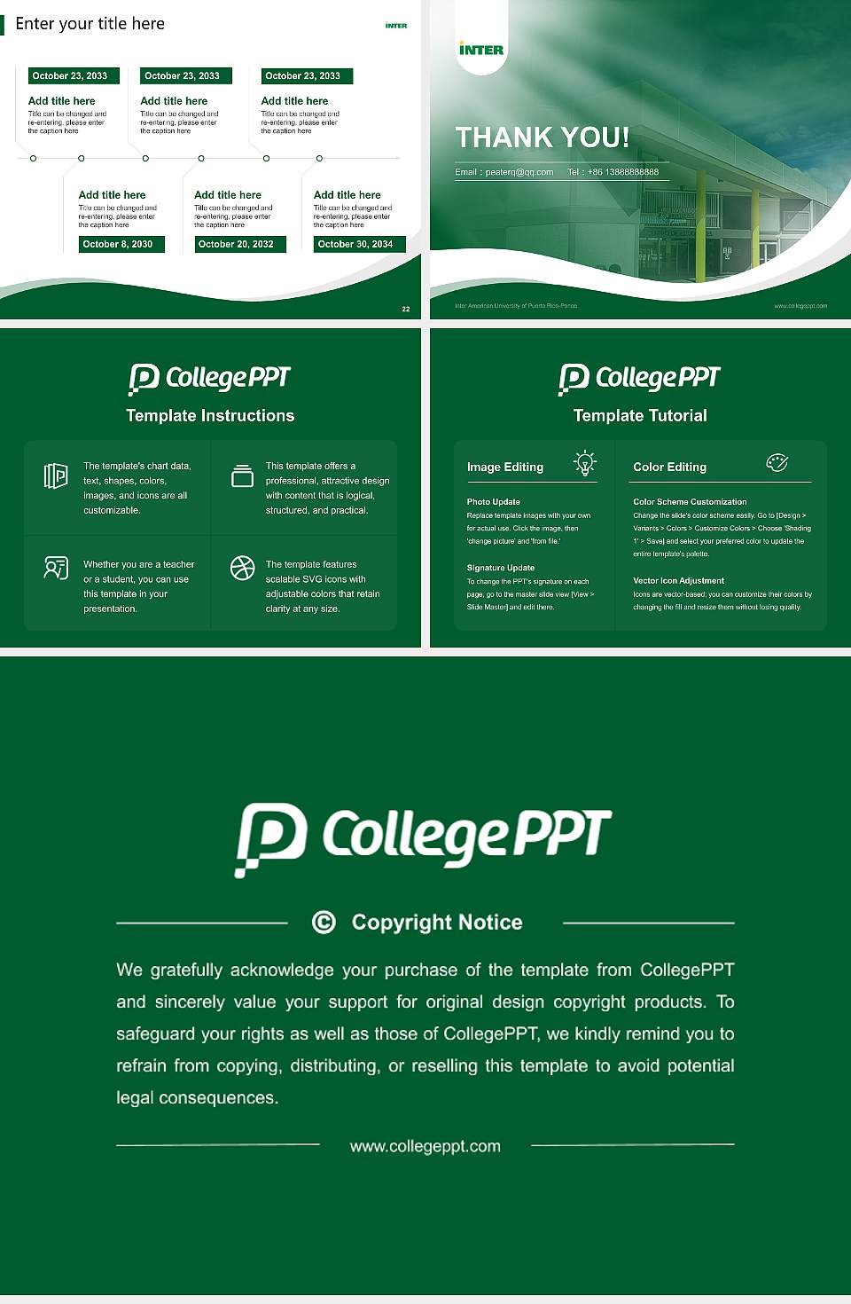 Inter American University of Puerto Rico-Ponce Lecture Sharing and Networking Event PPT Template4:3 ratio PPT effect preview image4