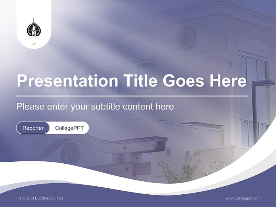 Institute of Buddhist Studies Lecture Sharing and Networking Event PPT Template4:3 ratio PPT effect preview image4