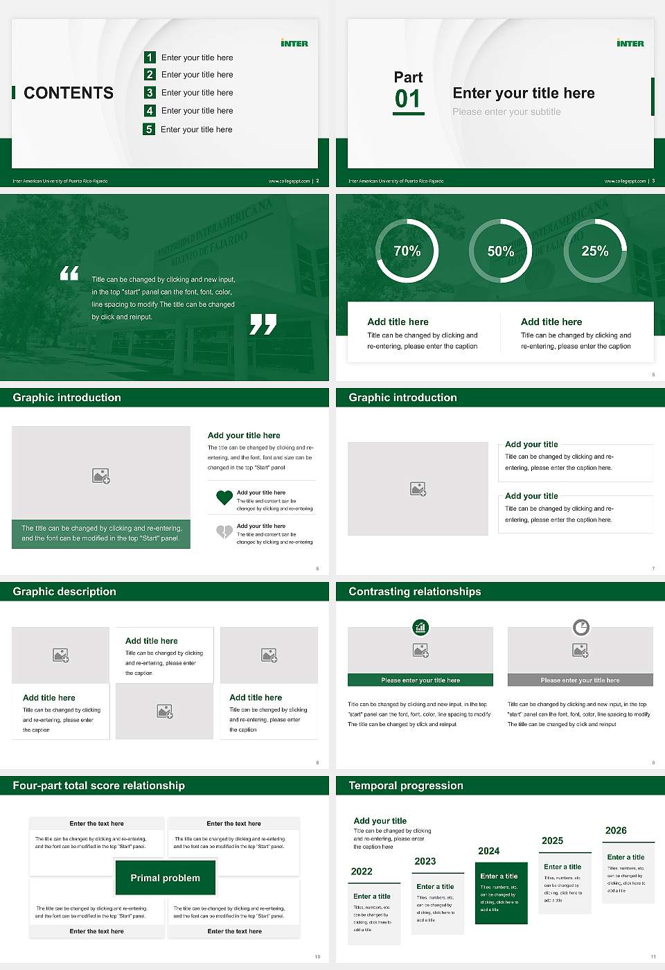 Inter American University of Puerto Rico-Fajardo Thesis Proposal/Graduation Defense PPT Template16:9 ratio PPT effect preview image2