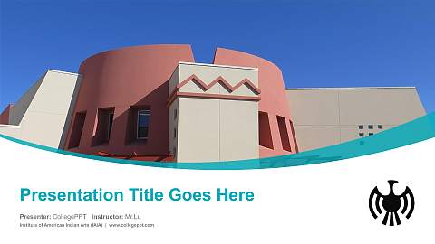 Institute of American Indian Arts (IAIA) Course/Courseware Creation PPT Template