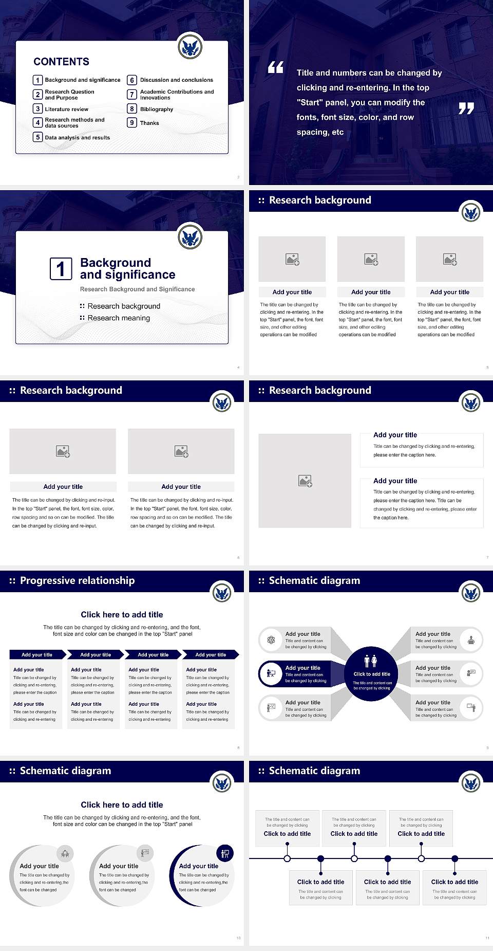 Institute of World Politics Graduation Thesis Defense PPT Template4:3 ratio PPT effect preview image2