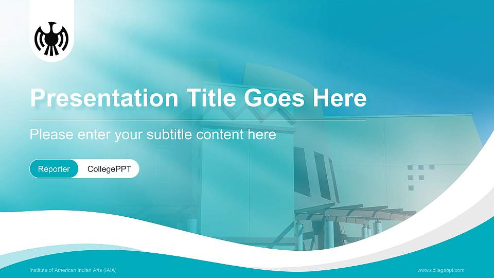 Institute of American Indian Arts (IAIA) Lecture Sharing and Networking Event PPT Template16:9 ratio PPT effect preview image