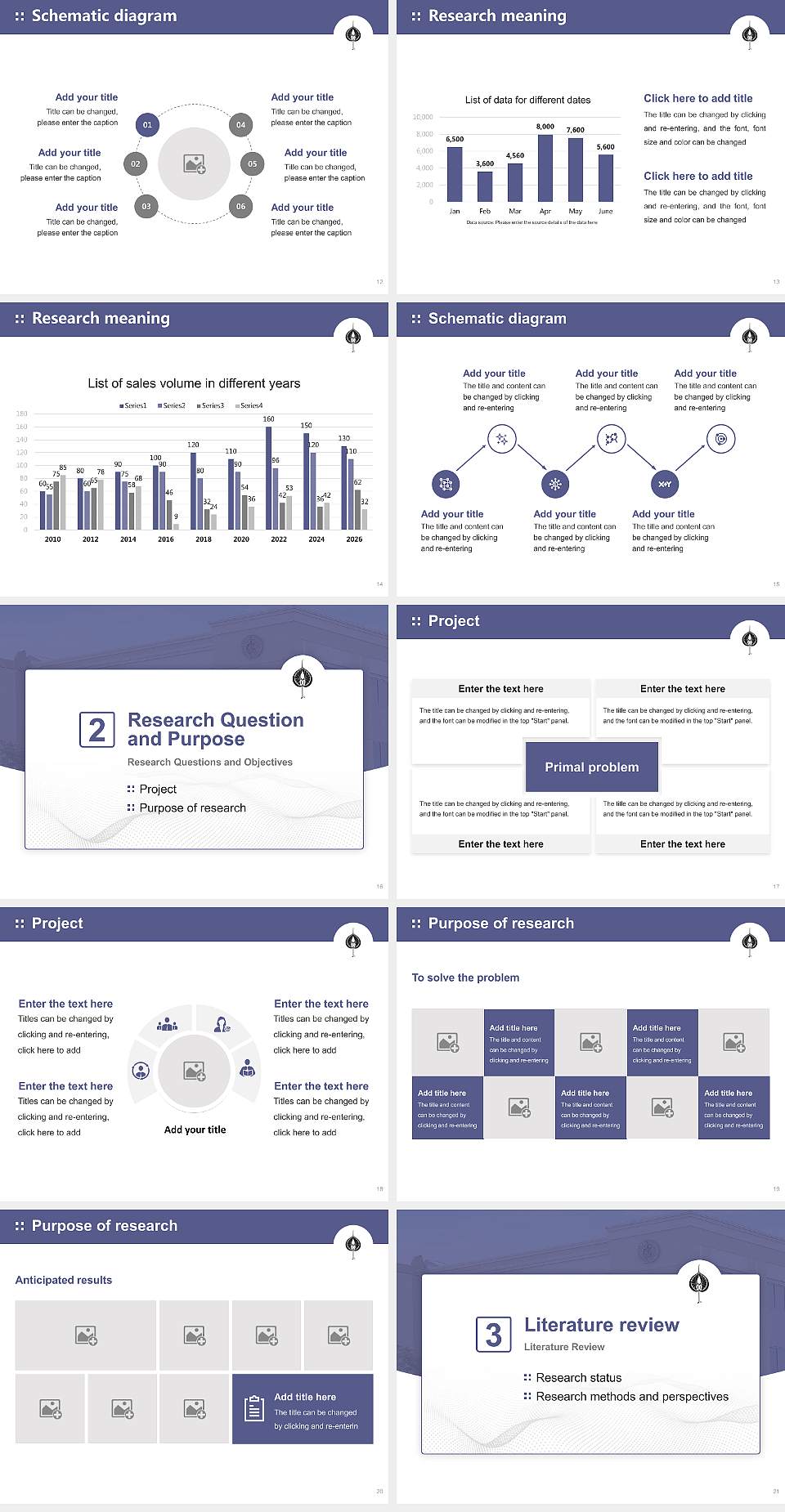 Institute of Buddhist Studies Graduation Thesis Defense PPT Template4:3 ratio PPT effect preview image3