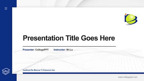 Instituto De Banca Y Comercio Inc Thesis Proposal/Graduation Defense PPT Template